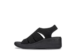 Skechers Womens Pier Lite-memory Maker Sandal - Black 12 Skechers Womens Pier Lite-memory Maker Sandal - Black -Fashion Women Shoe US 01 203055 03