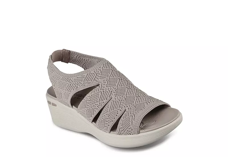Skechers Womens Pier Lite-memory Maker Sandal - Taupe 3 Skechers Womens Pier Lite-memory Maker Sandal - Taupe