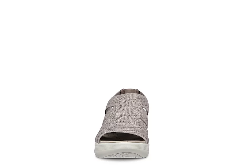 Skechers Womens Pier Lite-memory Maker Sandal - Taupe 5 Skechers Womens Pier Lite-memory Maker Sandal - Taupe - Image 3