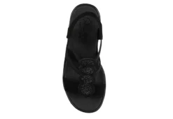 Skechers Womens Rumble On - Camp Glam Wedge Sandal - Black -Fashion Women Shoe US 01 203242 03