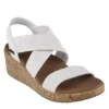 Skechers Womens Beverlee Love Stays Wedge Sandal - White 1 Skechers Womens Beverlee Love Stays Wedge Sandal - White -Fashion Women Shoe US 01 203263 00
