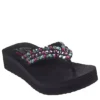 Skechers Womens Lovely Oasis Flip Flop Sandal - Black 1 Skechers Womens Lovely Oasis Flip Flop Sandal - Black -Fashion Women Shoe US 01 203267 00