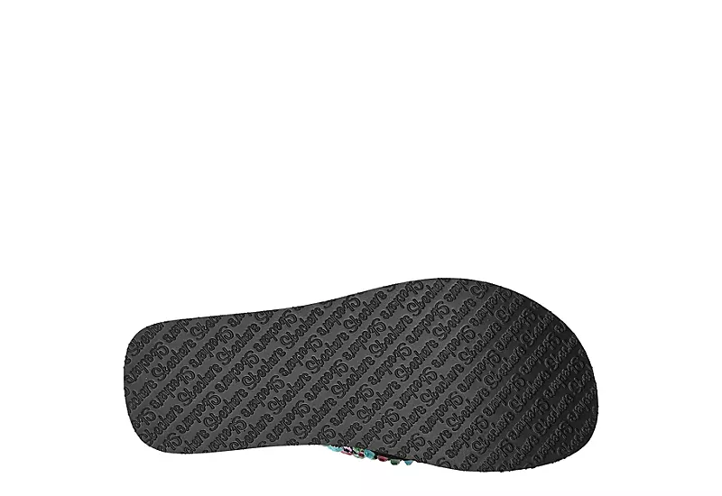 Skechers Womens Lovely Oasis Flip Flop Sandal - Black 7 Skechers Womens Lovely Oasis Flip Flop Sandal - Black - Image 5