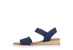 Skechers Womens Desert Kiss - Adobe Princess Wedge Sandal - Navy 11 Skechers Womens Desert Kiss - Adobe Princess Wedge Sandal - Navy -Fashion Women Shoe US 01 203275 02