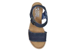 Skechers Womens Desert Kiss - Adobe Princess Wedge Sandal - Navy 12 Skechers Womens Desert Kiss - Adobe Princess Wedge Sandal - Navy -Fashion Women Shoe US 01 203275 03