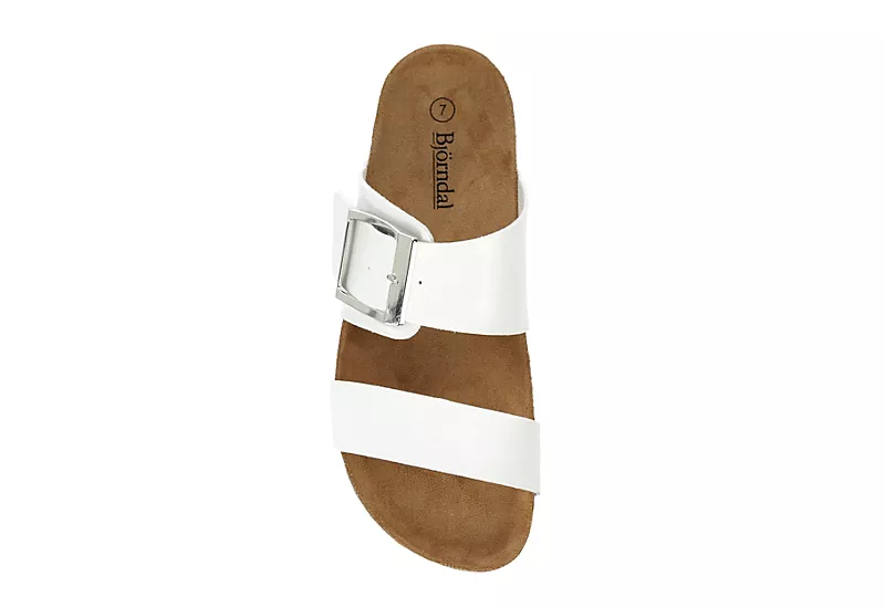 Bjorndal Womens Courtney Footbed Sandal - White 8 Bjorndal Womens Courtney Footbed Sandal - White - Image 6