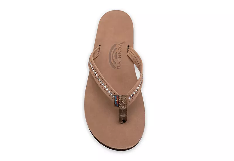 Rainbow Sandals Womens Crystal Collection Flip Flop Sandal - Brown 8 Rainbow Sandals Womens Crystal Collection Flip Flop Sandal - Brown - Image 6
