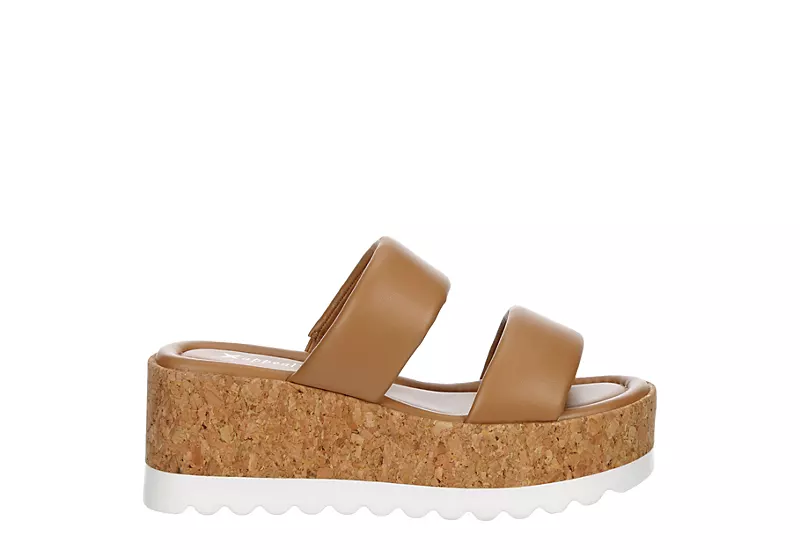 Xappeal Womens Bethany Wedge Sandal - Tan 4 Xappeal Womens Bethany Wedge Sandal - Tan - Image 2