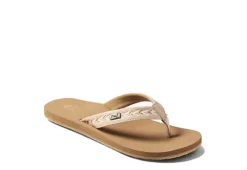Reef Womens Beachbreak Flip Flop Sandal - Sand