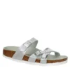 Birkenstock Womens Franca Vegan Footbed Sandal - Silver -Fashion Women Shoe US 01 203366 00
