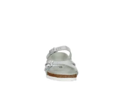 Birkenstock Womens Franca Vegan Footbed Sandal - Silver 11 Birkenstock Womens Franca Vegan Footbed Sandal - Silver -Fashion Women Shoe US 01 203366 02