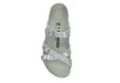 Birkenstock Womens Franca Vegan Footbed Sandal - Silver 14 Birkenstock Womens Franca Vegan Footbed Sandal - Silver -Fashion Women Shoe US 01 203366 05