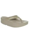 Oofos Womens Oomega Flip Flop Sandal - Khaki -Fashion Women Shoe US 01 203392 00