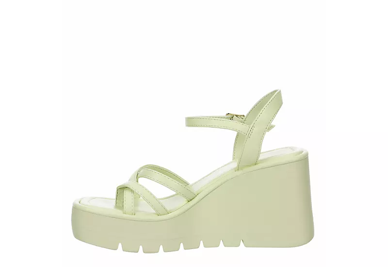 Madden Girl Womens Vaultt Wedge Sandal - Pale Green 6 Madden Girl Womens Vaultt Wedge Sandal - Pale Green - Image 4