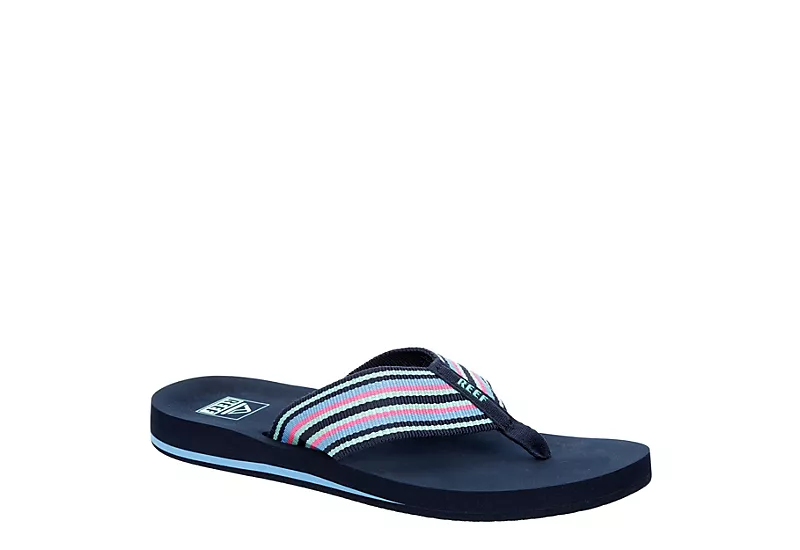 Reef Womens Spring Woven Flip Flop Sandal - Navy 3 Reef Womens Spring Woven Flip Flop Sandal - Navy