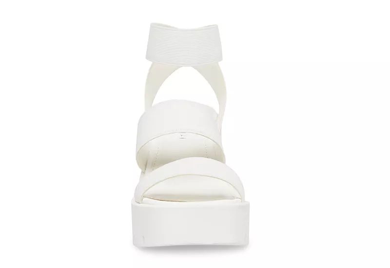 Madden Girl Womens Templee Platform Sandal - White 5 Madden Girl Womens Templee Platform Sandal - White - Image 3