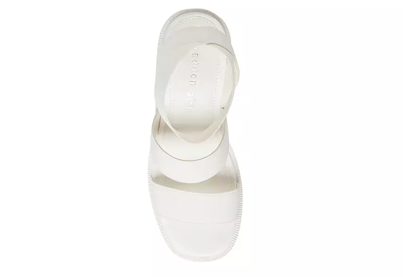 Madden Girl Womens Templee Platform Sandal - White 7 Madden Girl Womens Templee Platform Sandal - White - Image 5