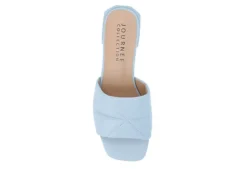 Journee Collection Womens Elidia Slip On Sandal - Blue -Fashion Women Shoe US 01 203583 05