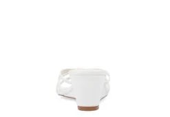 Journee Collection Womens Blayke Wedge Slip On Sandal - White -Fashion Women Shoe US 01 203653 04