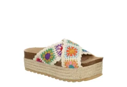 Dirty Laundry Womens Plays Platform Sandal - Natural