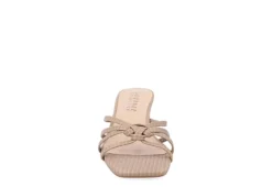 Journee Collection Womens Blayke Wedge Slip On Sandal - Taupe -Fashion Women Shoe US 01 203694 02