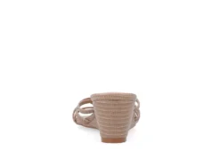 Journee Collection Womens Blayke Wedge Slip On Sandal - Taupe -Fashion Women Shoe US 01 203694 04