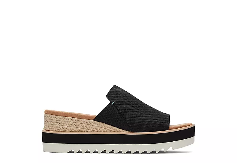 Toms Womens Diana Mule Sandal - Black 4 Toms Womens Diana Mule Sandal - Black - Image 2