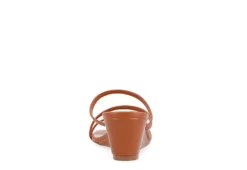 Journee Collection Womens Takarah Low Wedge Sandal - Brown 13 Journee Collection Womens Takarah Low Wedge Sandal - Brown -Fashion Women Shoe US 01 203885 04