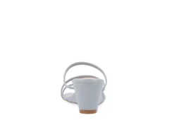 Journee Collection Womens Takarah Wedge Slip On Sandal - Blue -Fashion Women Shoe US 01 203886 04