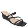 Journee Collection Womens Takarah Wedge Slip On Sandal - Black -Fashion Women Shoe US 01 203888 00