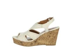 Jellypop Womens Lisbon Wedge Sandal - Natural 12 Jellypop Womens Lisbon Wedge Sandal - Natural -Fashion Women Shoe US 01 203922 03