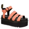 Dr. Martens Dr.martens Womens Blaire Quad Pisa Sandal - Coral -Fashion Women Shoe US 01 204064 00