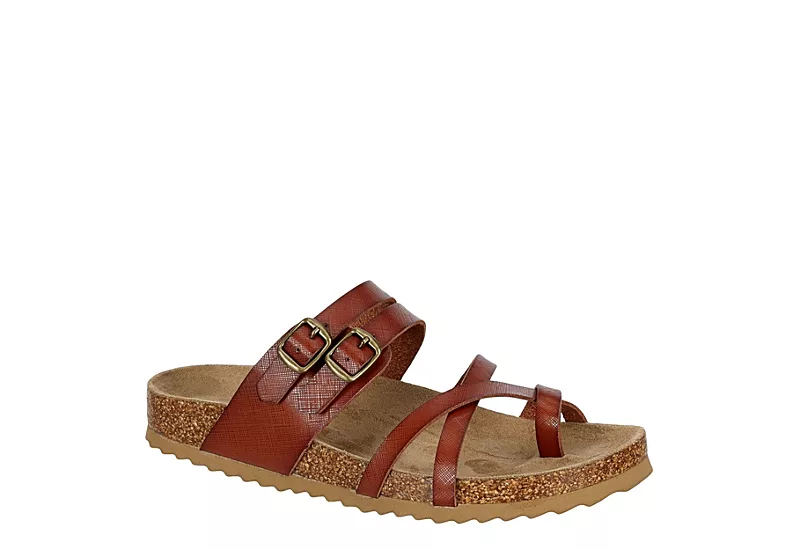 Bjorndal Womens Sami Footbed Sandal - Cognac 3 Bjorndal Womens Sami Footbed Sandal - Cognac