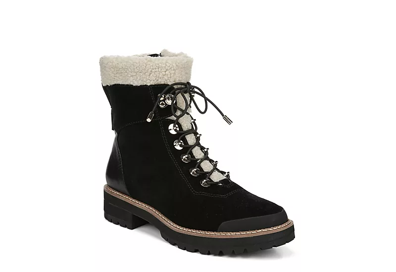 Franco Sarto Womens Rosella Combat Boot - Black 3 Franco Sarto Womens Rosella Combat Boot - Black