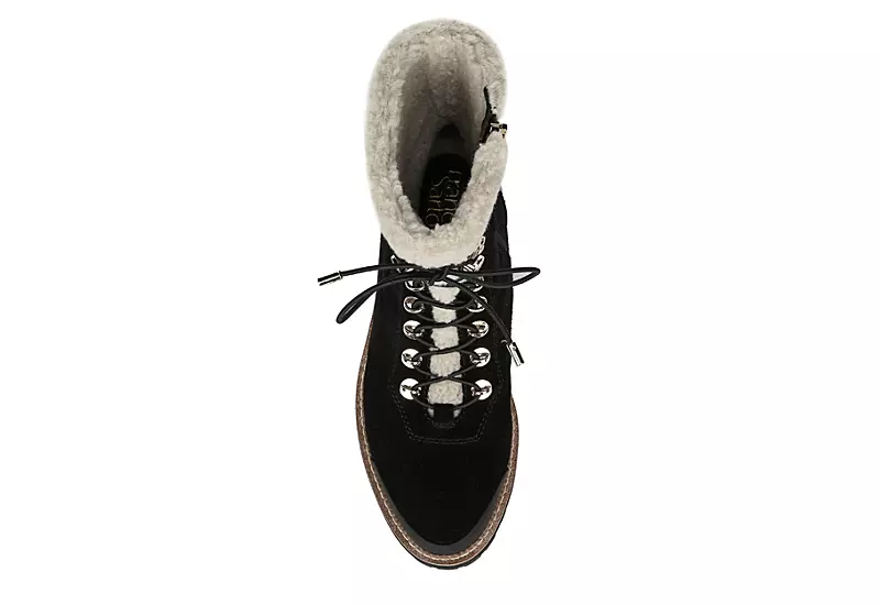 Franco Sarto Womens Rosella Combat Boot - Black 8 Franco Sarto Womens Rosella Combat Boot - Black - Image 6