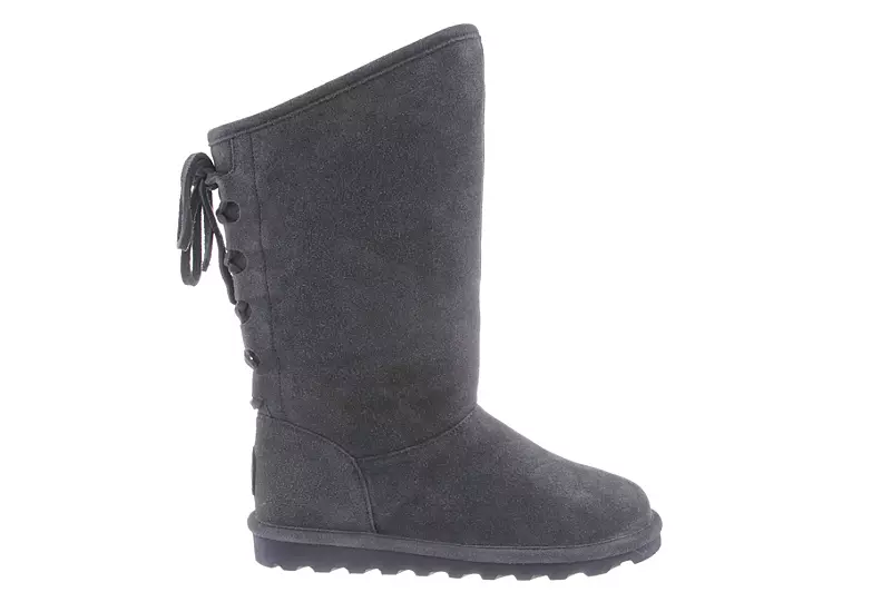 Bearpaw Womens Phylly Fur Boot - Dark Grey 4 Bearpaw Womens Phylly Fur Boot - Dark Grey - Image 2