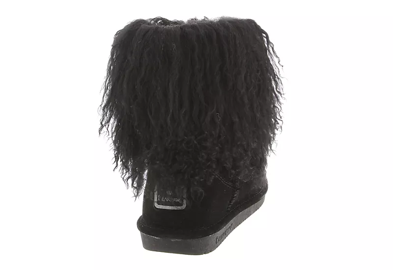Bearpaw Womens Boo Fur Boot - Black 7 Bearpaw Womens Boo Fur Boot - Black - Image 5