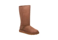 Bearpaw Womens Elle Tall Vegan Faux Fur Boot - Tan