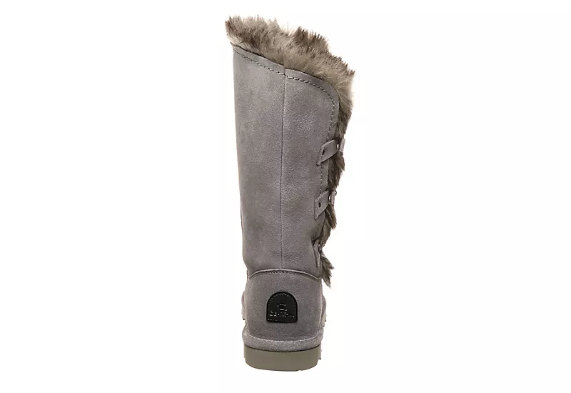 Bearpaw Womens Emery Fur Boot - Grey 7 Bearpaw Womens Emery Fur Boot - Grey - Image 5