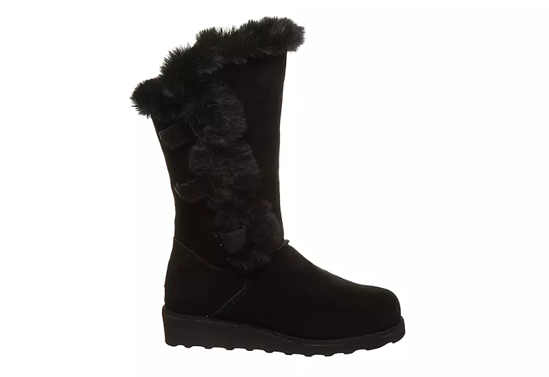 Bearpaw Womens Genevieve Fur Boot - Black 4 Bearpaw Womens Genevieve Fur Boot - Black - Image 2