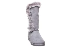 Bearpaw Womens Genevieve Fur Boot - Grey -Fashion Women Shoe US 01 300752 02