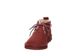 Bearpaw Womens Skye Lace-up Fur Boot - Dark Red 11 Bearpaw Womens Skye Lace-up Fur Boot - Dark Red -Fashion Women Shoe US 01 300814 02