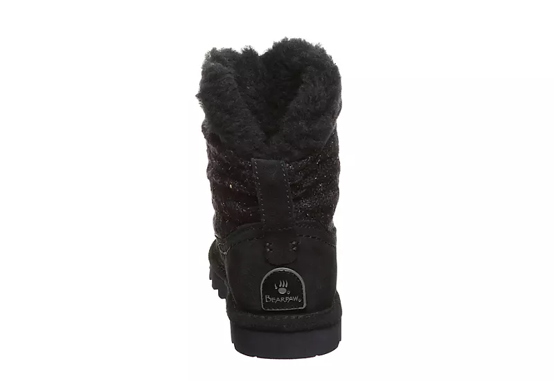 Bearpaw Womens Virginia Fur Boot - Navy 7 Bearpaw Womens Virginia Fur Boot - Navy - Image 5