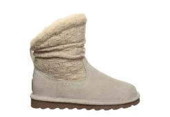 Bearpaw Womens Virginia Fur Boot - White -Fashion Women Shoe US 01 300825 01