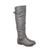 Journee Collection Womens Spokane Extra Wide Calf Tall Boot - Dark Grey