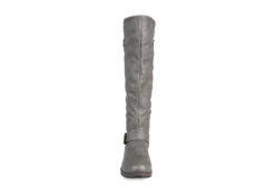 Journee Collection Womens Spokane Extra Wide Calf Tall Boot - Dark Grey -Fashion Women Shoe US 01 300946 02