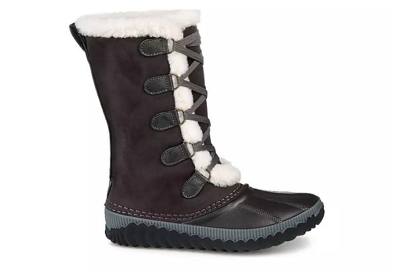 Journee Collection Womens Blizzard Duck Boot - Grey 4 Journee Collection Womens Blizzard Duck Boot - Grey - Image 2