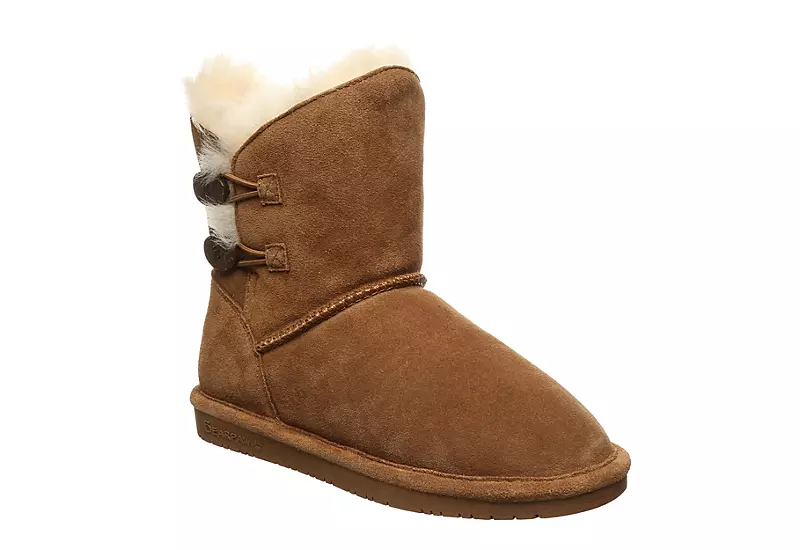 Bearpaw Womens Rosaline Fur Boot - Tan 3 Bearpaw Womens Rosaline Fur Boot - Tan