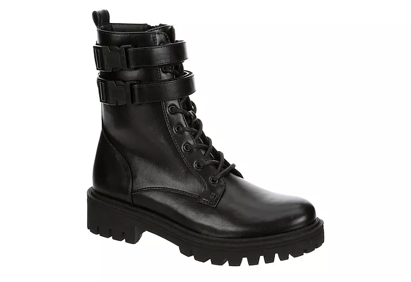 Limelight Womens Burnette Lace Up Boot - Black 3 Limelight Womens Burnette Lace Up Boot - Black