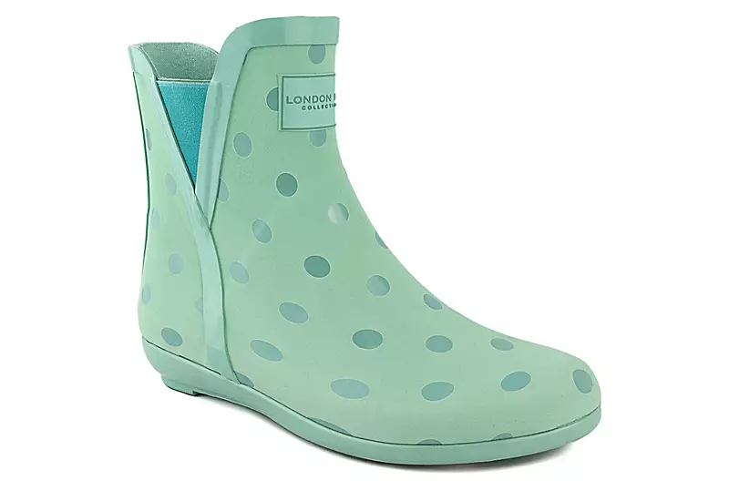 London Fog Womens Piccadilly Rain Boot - Green 3 London Fog Womens Piccadilly Rain Boot - Green